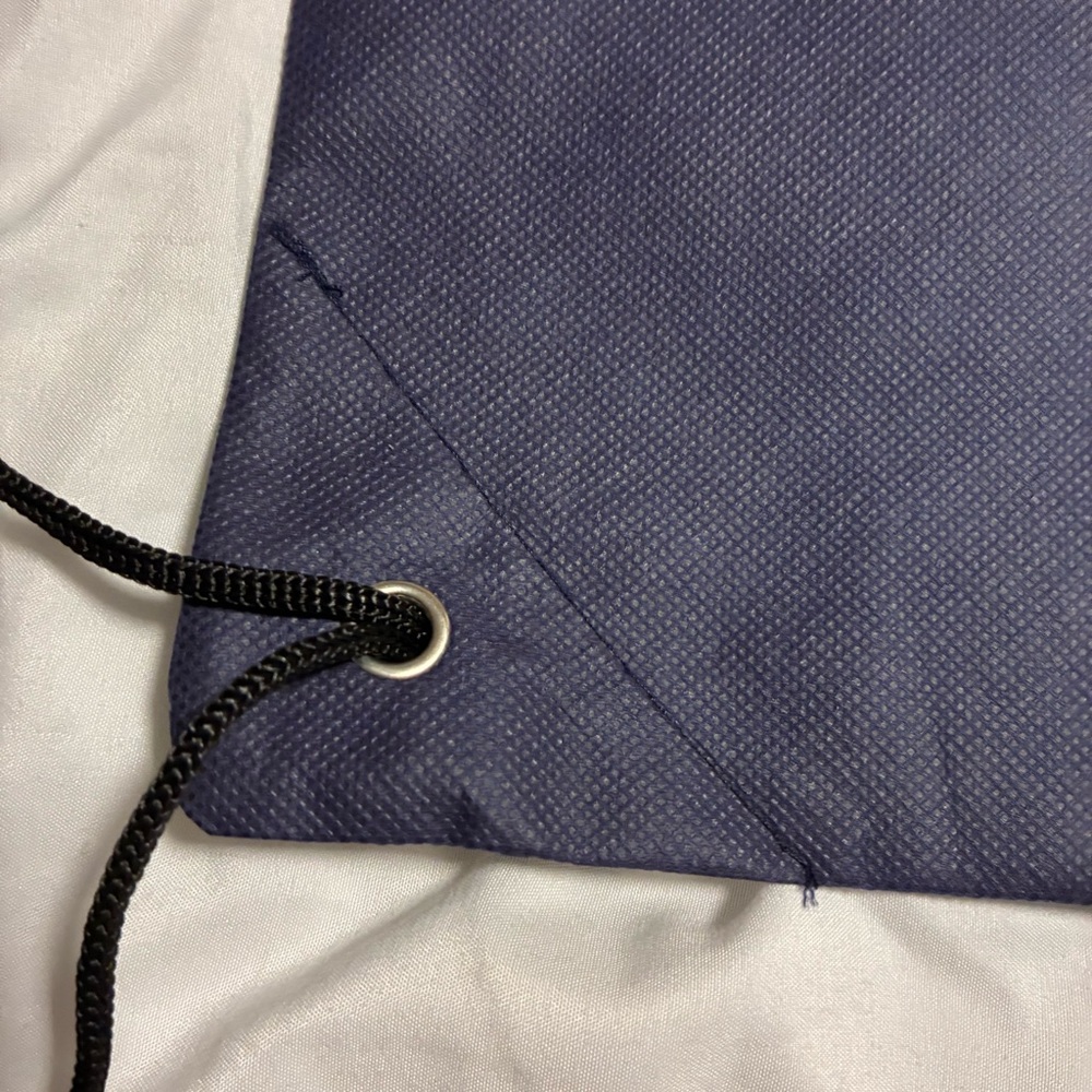 Navy Drawstring Gym Sack - Picture 3 of 7